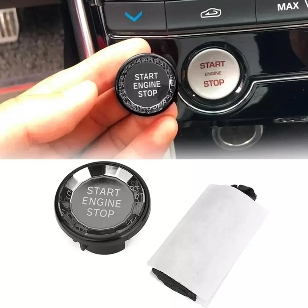 Engine Button Start Stop Engine Switch Button For Jaguar XF XE For F-Pace 2016-2019 Key Decor Cover Sticker DIY Car Decoration