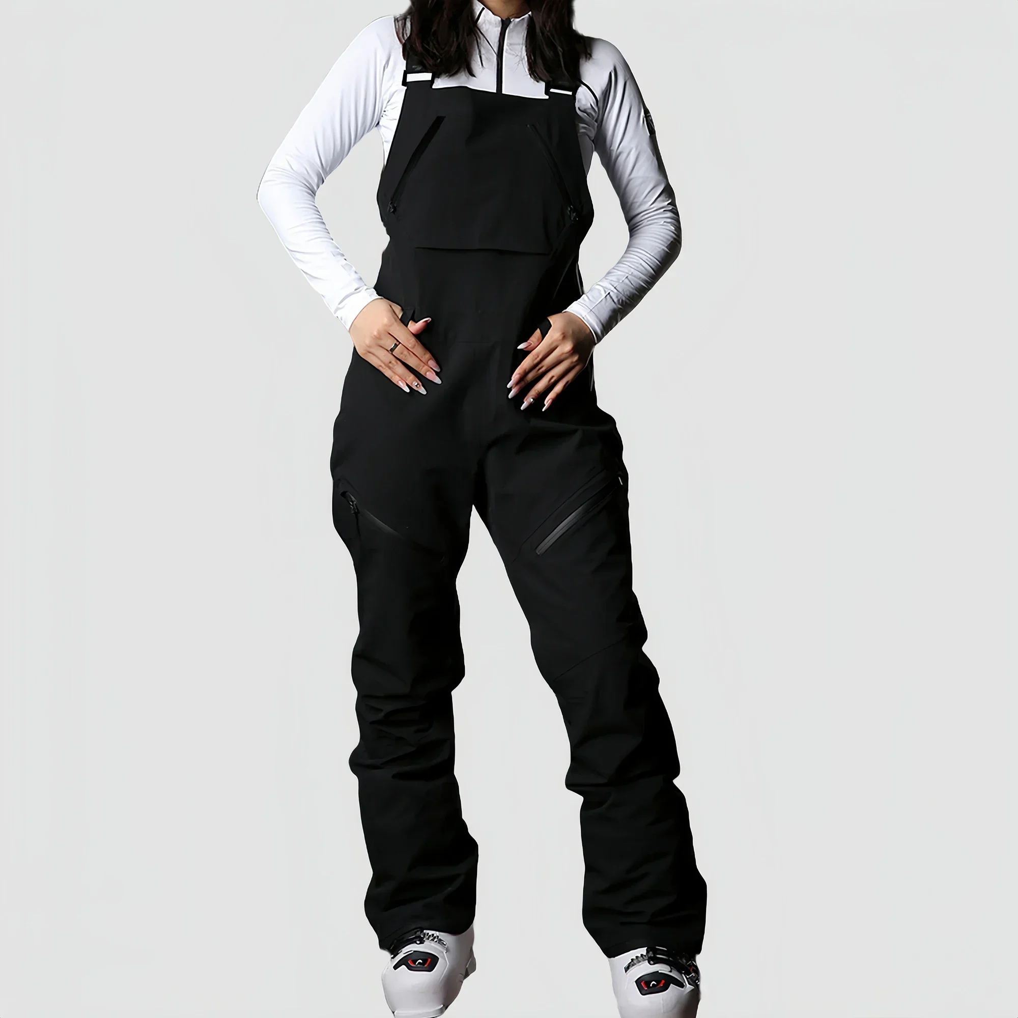 Pantalones de esquí de invierno para mujer, monos de nieve impermeables, pantalones de nieve gruesos y cálidos a prueba de viento, peleles de Snowboard para exteriores, pantalones, ropa de esquí