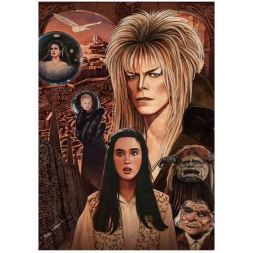 

Classical Movie Poster Labyrinth 5D Diamond Painting Cross Stitch Full Drill Beads With Embroidery Mosaic Home Decor DW073