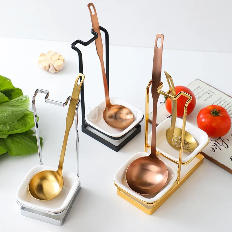 Upright Ladle Holder Kitchen Gadget Multifunctional Portable Spoon Rest for Restaurant Hotpot Food Restaurant Utensil Household