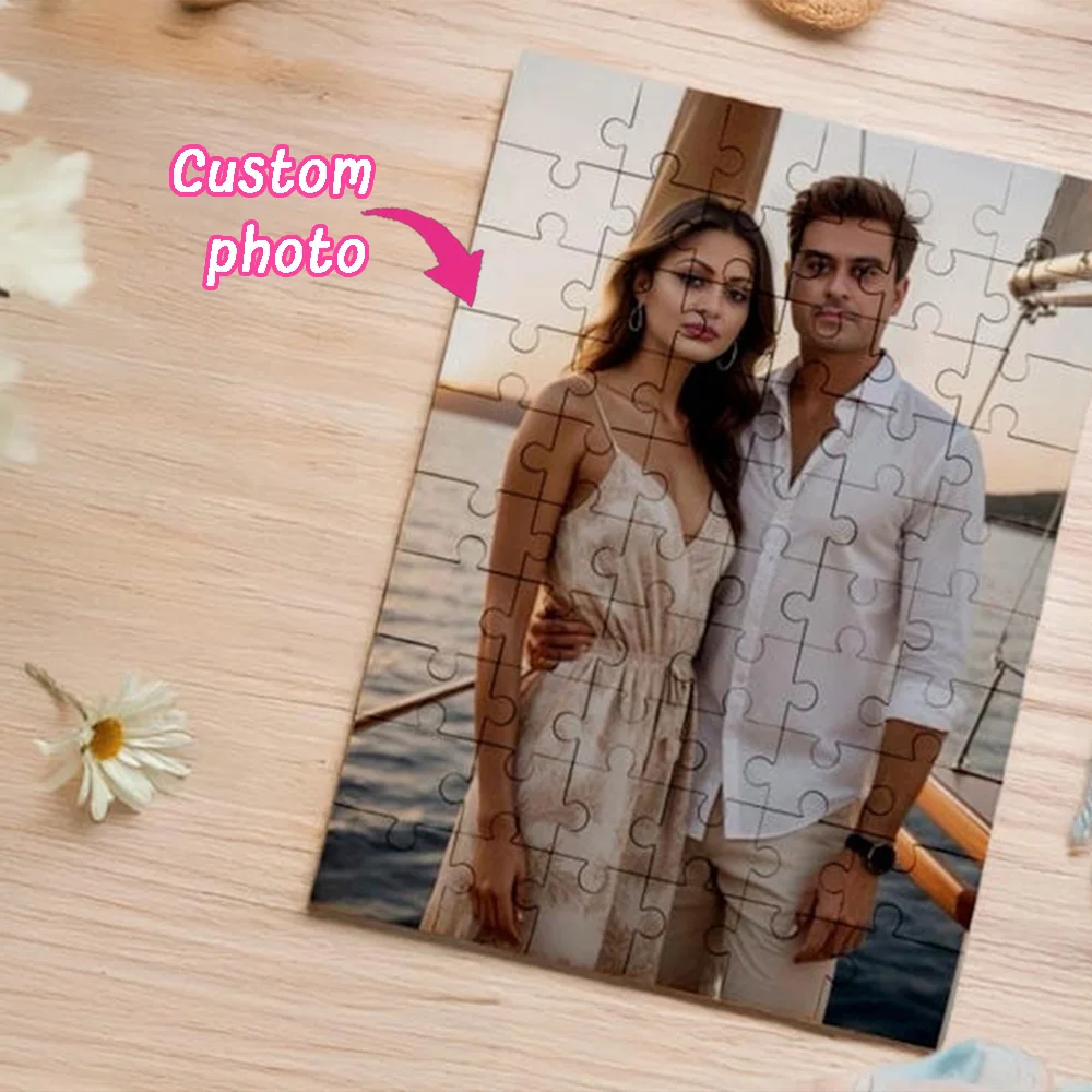 Personalisiertes Holzpuzzle mit Eigenem Bild 35/300/500/1000 Teile als Abschlussgeschenk