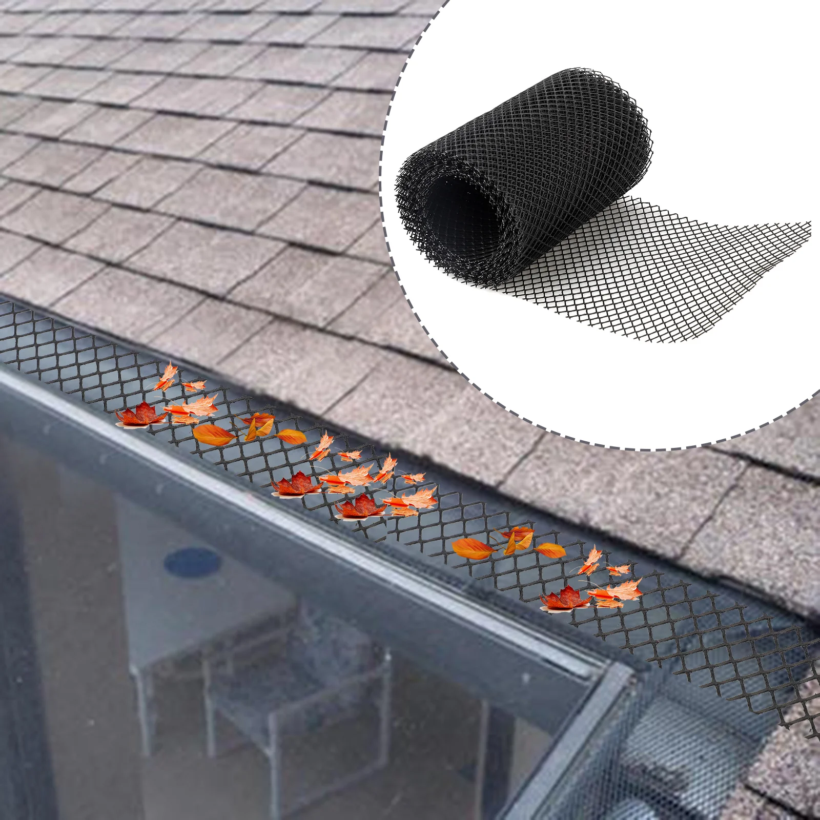 

Floor Net Cover Rain Gutter Guard Plastic Screen Mesh Protection Leaf Filter Abs