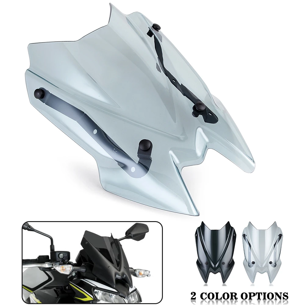 

For Kawasaki Z650 Z 650 2020 2021 ABS Windshield Windscreen Wind Deflectors Screen Visor