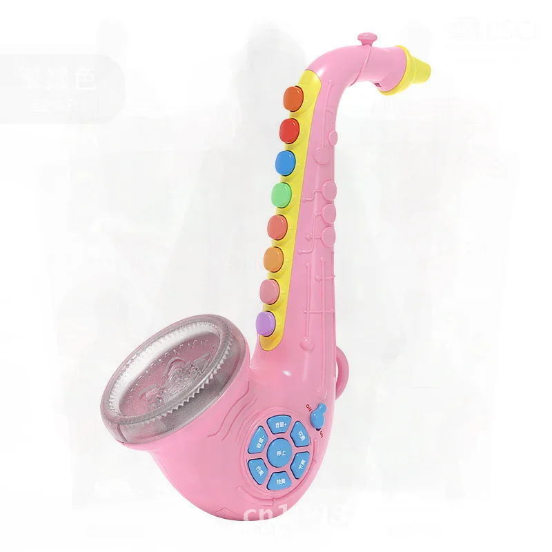 バオリ キッズ サックス おもちゃ 楽器 男の子 女の子向け トランペット 初心者向け プラスチック製 カラーボックス包装