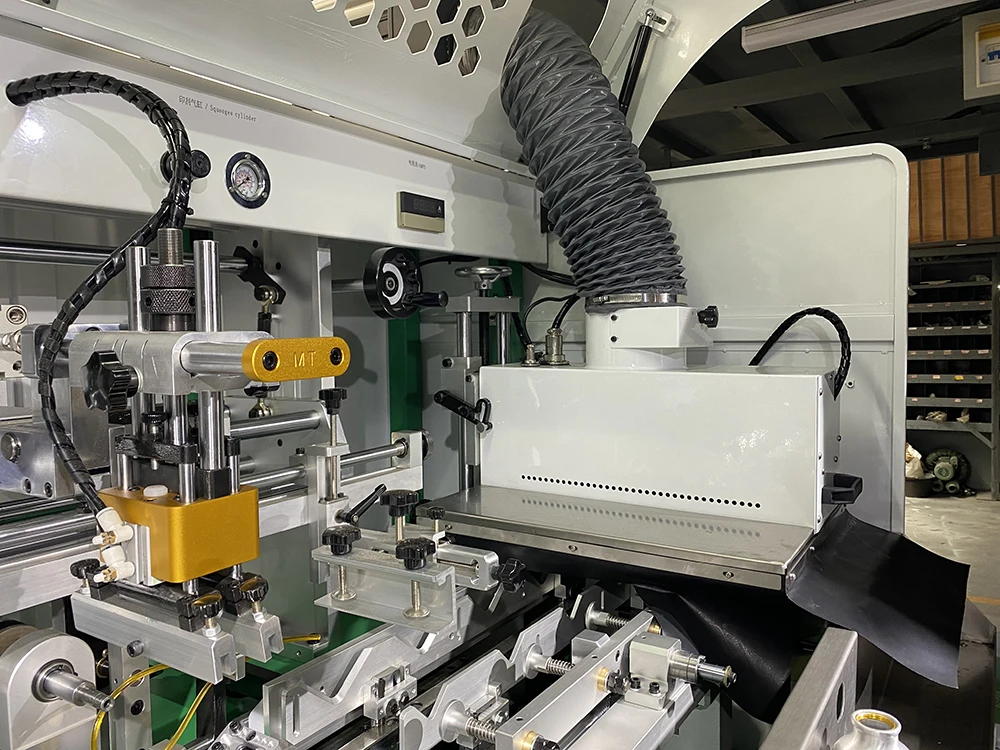 máquina de impressão de tela de garrafas plásticas totalmente automática de alta velocidade