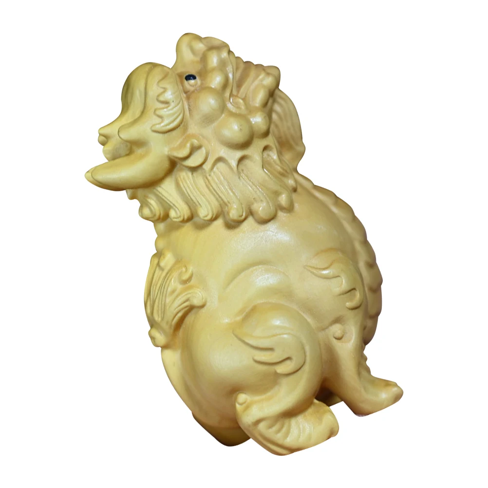 Wooden nament H Desk Decor Carving Statue Smooth Surface Comfortable Touch Delicate Practical Workmanship Desktop Mini