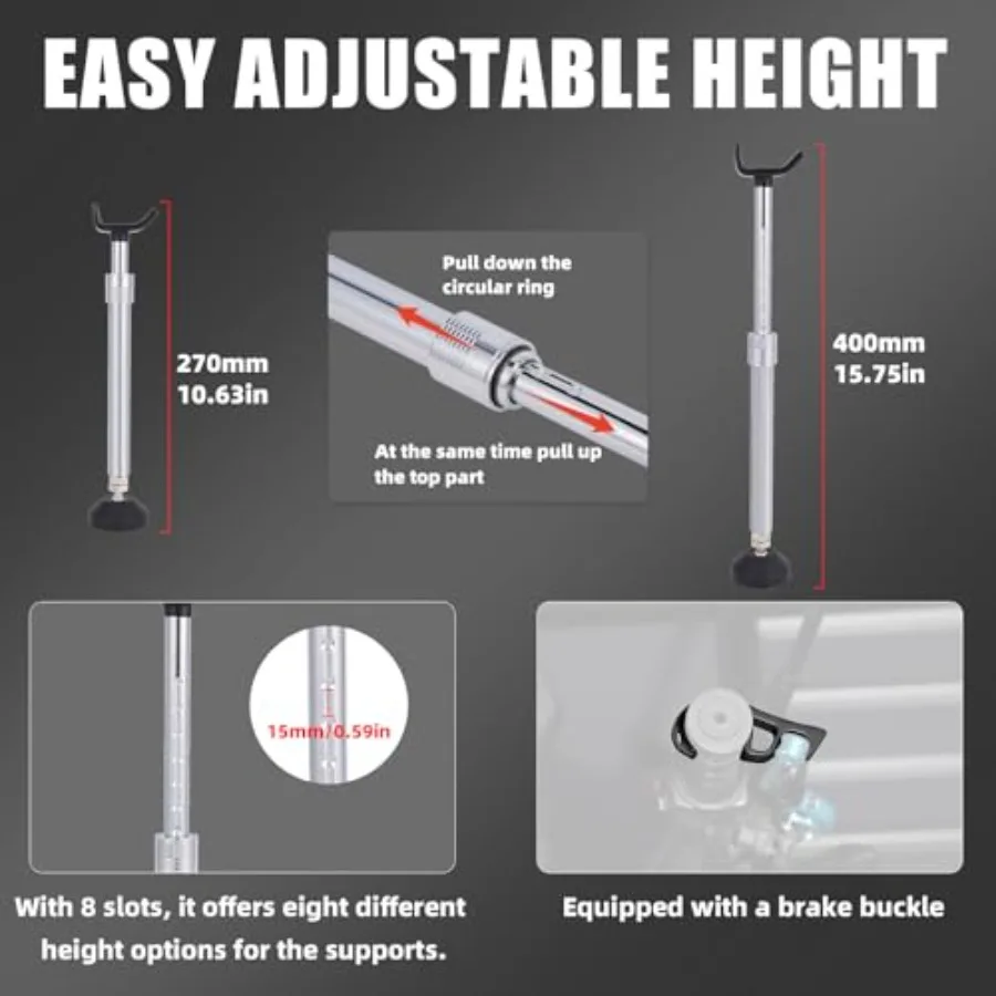 حامل رفع العجلات الأمامية والخلفية المحمول العالمي للدراجات النارية مع تعديل الارتفاع سهل للصيانة المريحة لمعظم Mo