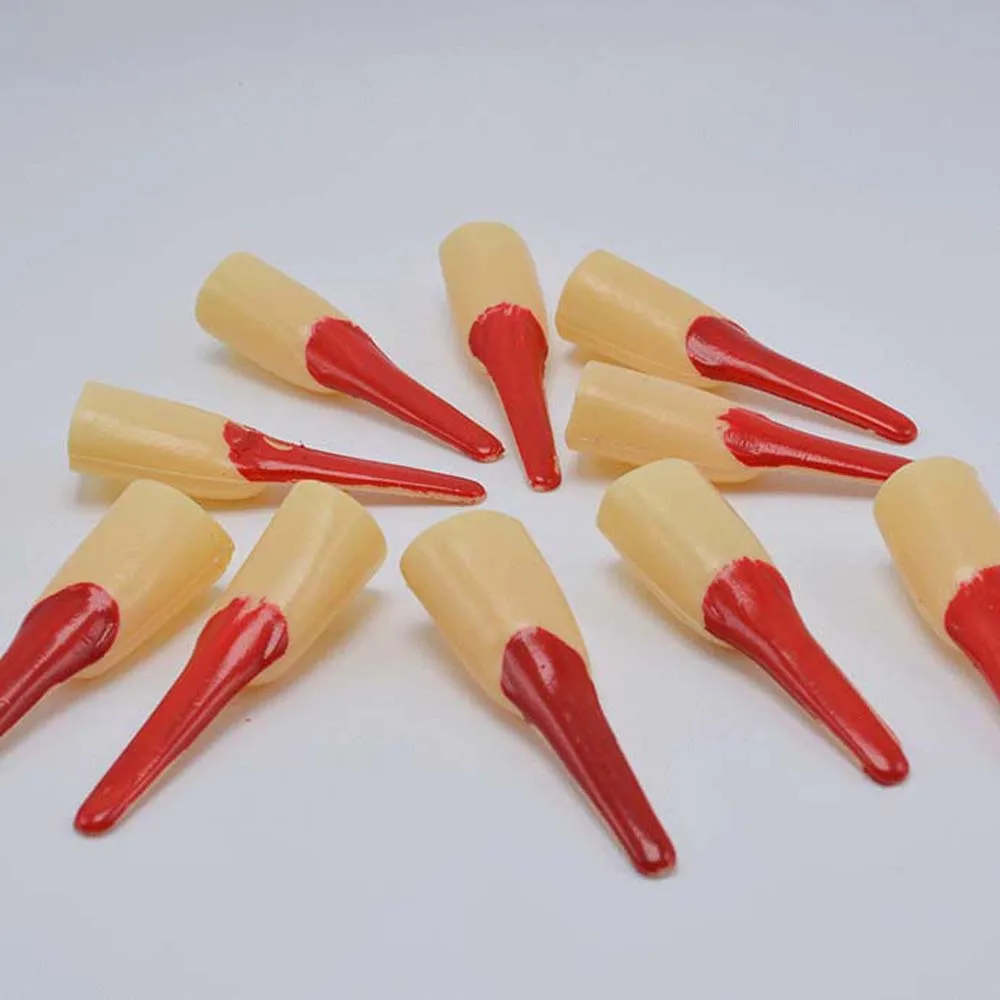 Juego creativo de dedos de bruja zombi fantasma, decoraciones de dedos largos, dedos falsos de Halloween, accesorio de garra de fantasma negro aterrador, Cosplay