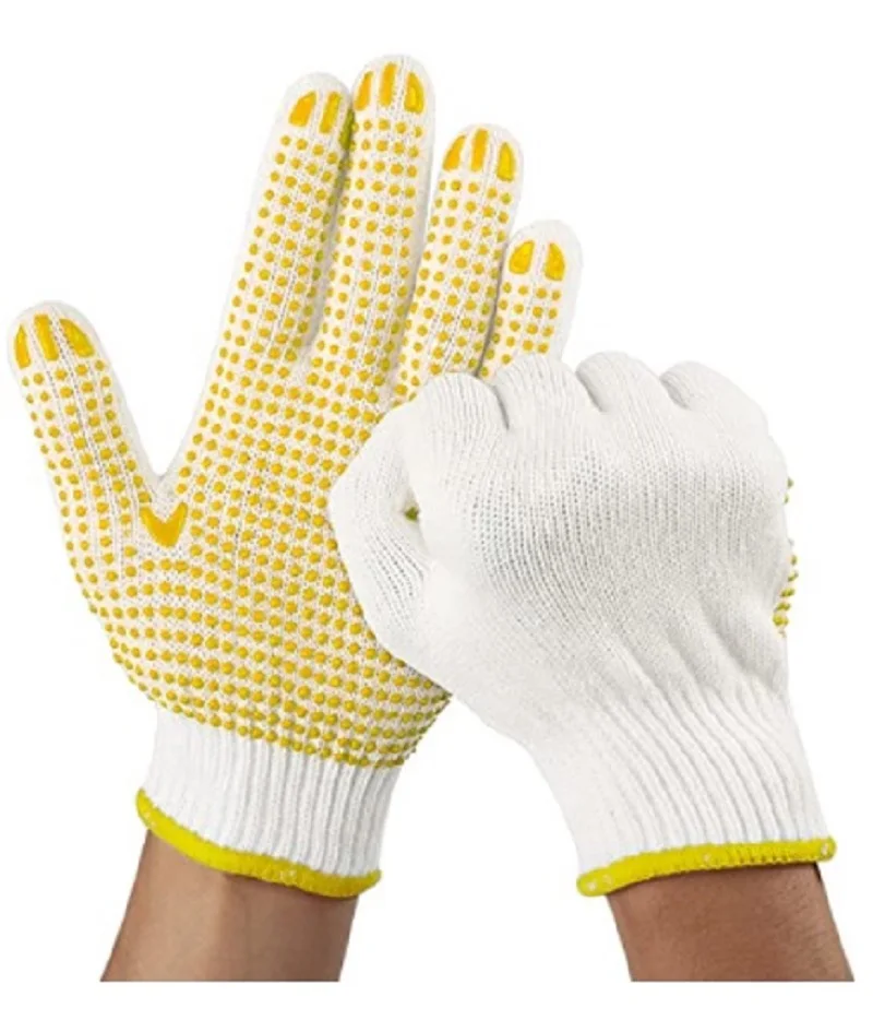 

New Model Prevent Slipping Full Finger Knitted Working Safety Gloves for Gardening Parts Moving