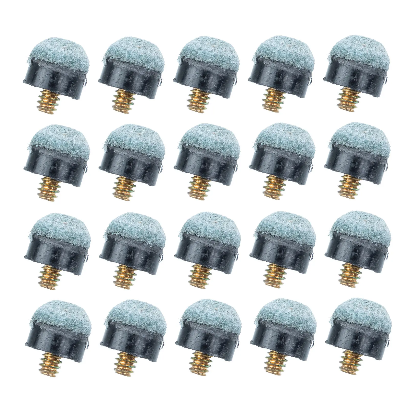 

30Pcs Snooker Cue Tips 10Mm Screw-on Pre-Shaped Pool Stick Tips Replacement Kit Universal Compatibility Easy Installation