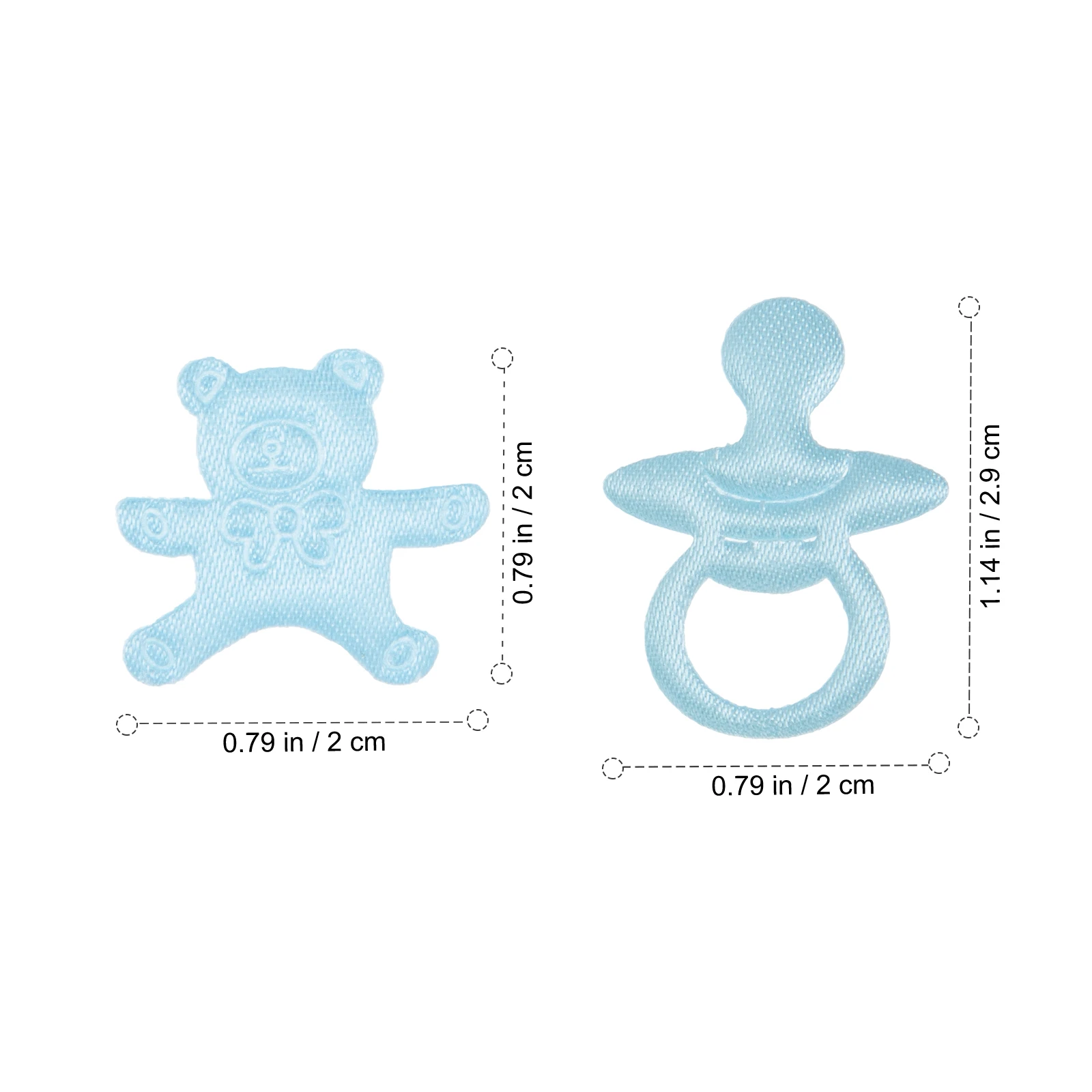 

200pcs Baby Shower Confetti Nipple Bear Sticker Decorations Plastic Reusable Cake Table Gender Display Party Supplies