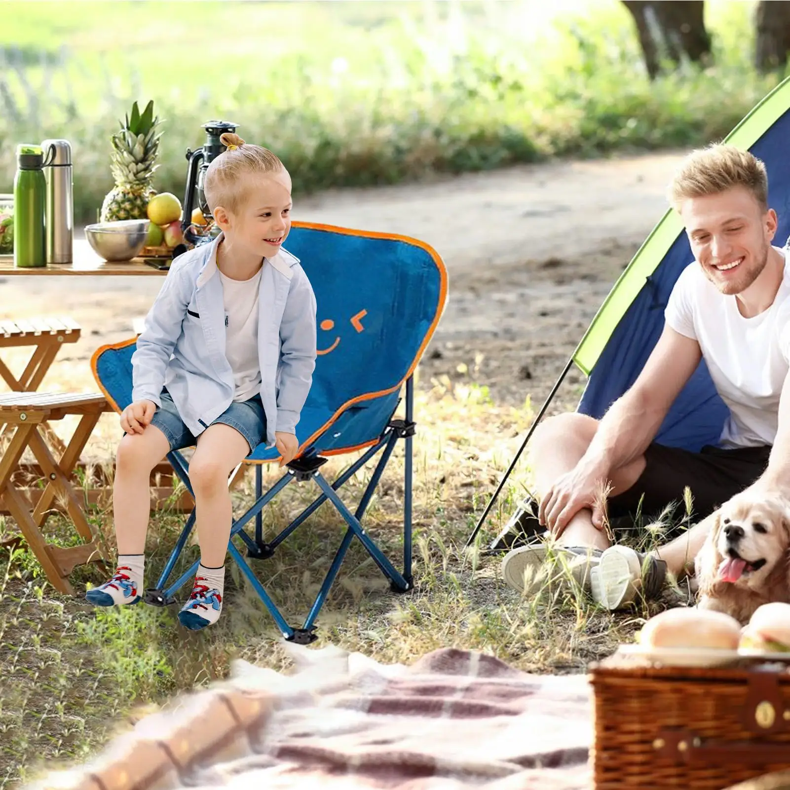 

Kids Beach Chair Kids Oxford Folding Camping Beach Chair Breathable Portable Booster Seats Cute Outdoor Furniture For Sporting