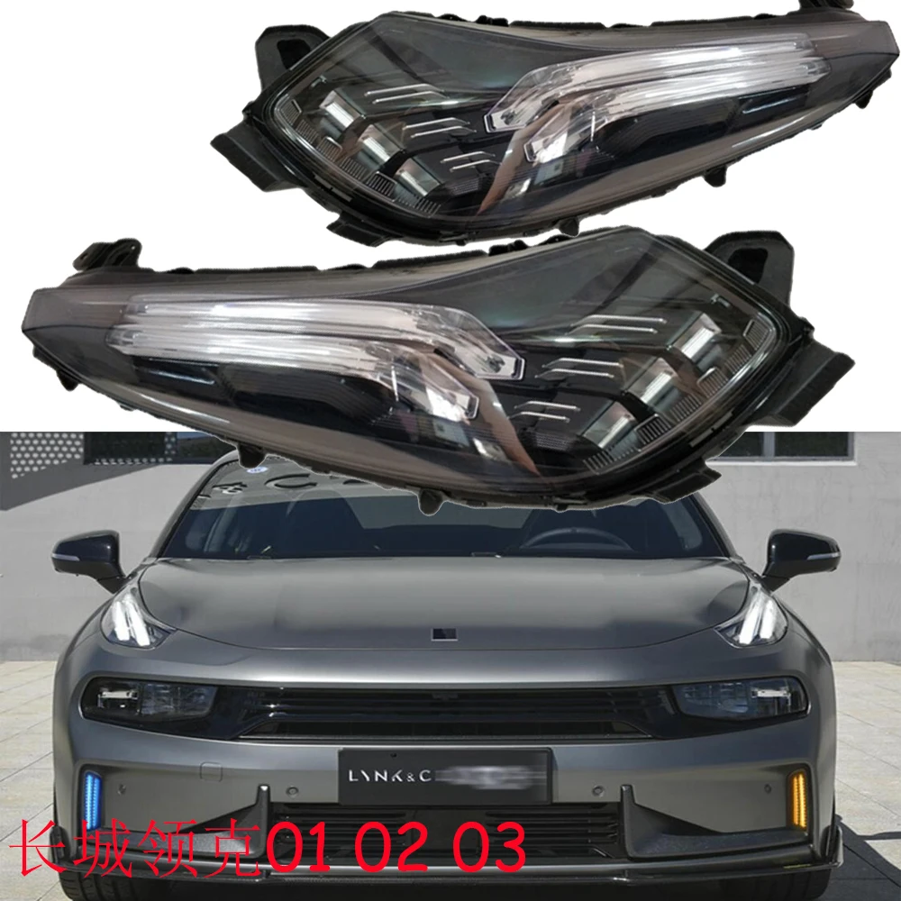 1pcs car bumper Lynk Co headlamp Greatwall Hover Lynk&Co 01 02 03 05 06 headlight LynkCohead lamp Lynk&Co 06 fog lamp