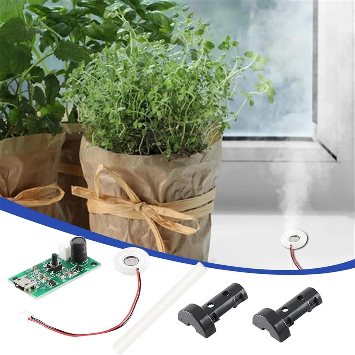 Распылительный диск постоянного тока 5 В USB увлажнитель распылительный диск интерфейс Mirco создатель тумана с таймером для DIY Home-LITE