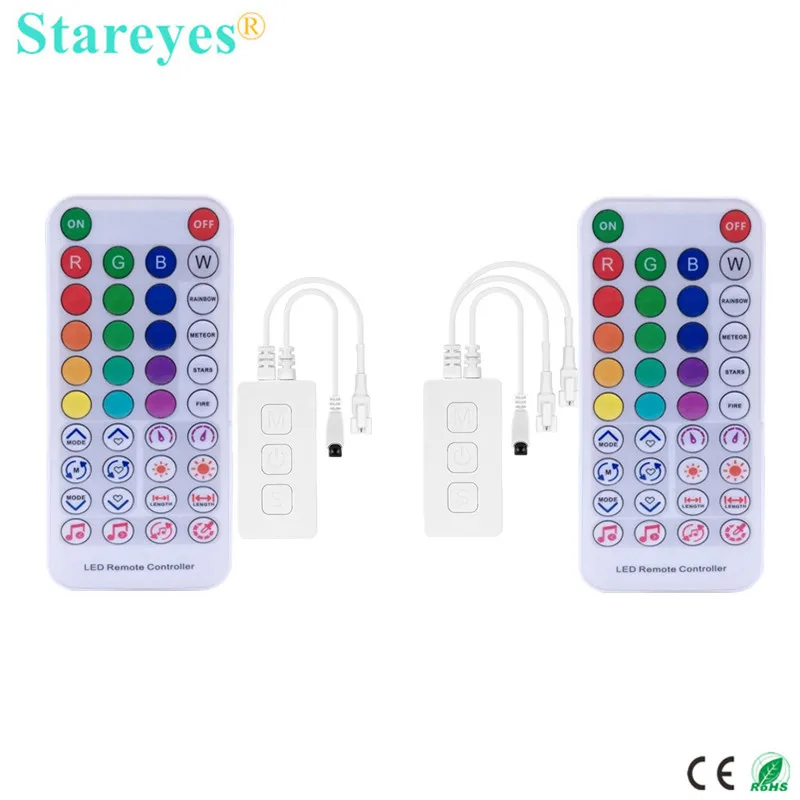 Magic color SP617E Bluetooth Music Controller SK6812 RGBW Built In Mic WS2814 TM1824 SM16704 3 Pin LED Strip Light App Control