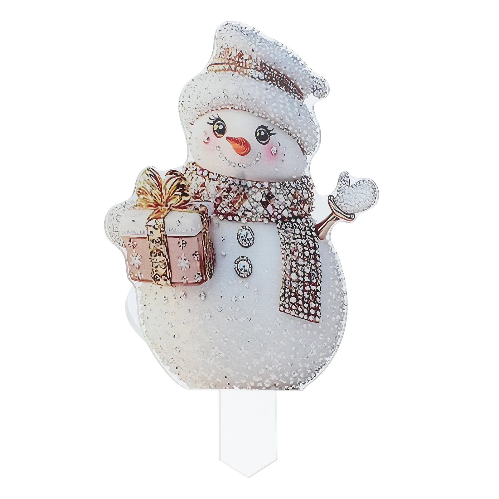 

Snowman Garden Acrylic Yard Decorations for Outdoor Outdoor Snowman Decor Indoor Holiday Planters Winter Christmas