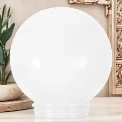 Spherical Acrylic Lampshade Wear-Resistant Outdoor Wall Light Cover Decorative Globe Lamp Shade for Garden Patio Indoor Lighting
