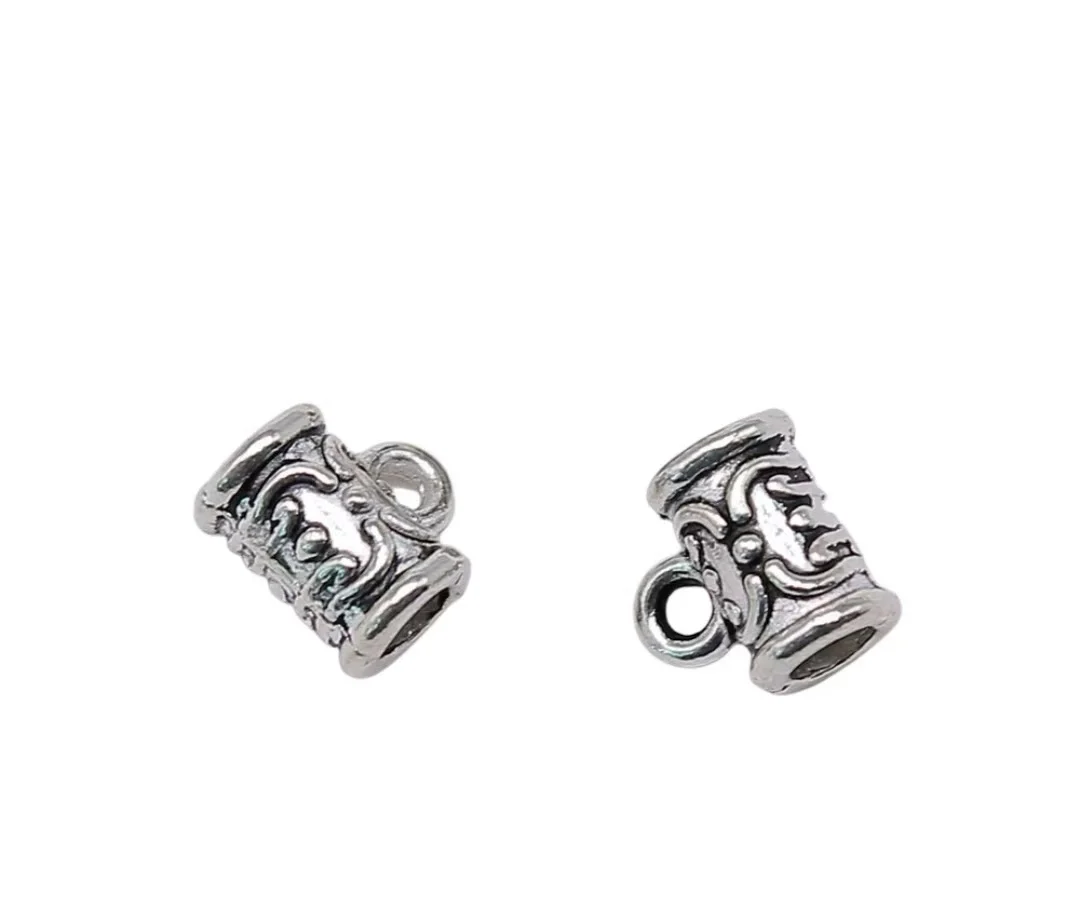 

50pcs 7x7x5mm Zinc alloy metal tibetan silver plated bead connector T0436 for jewelry making