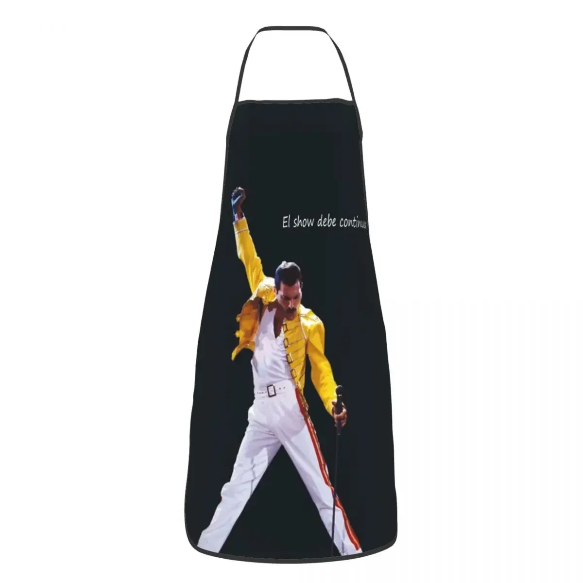 Unisex Freddie Mercury Kitchen Chef Cooking Baking Apron Men Women British Rock Queen Band Singer Tablier Cuisine for Painting