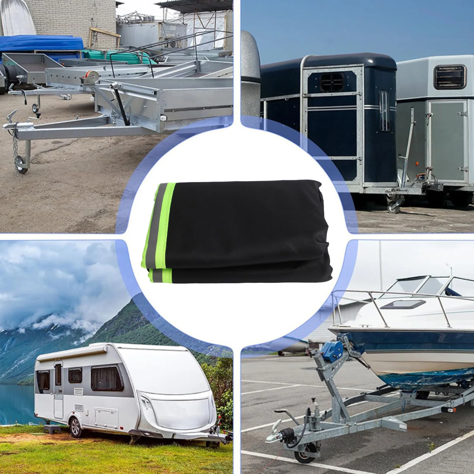 RV Towing Hook Protection Cover Reflective Anti-Collision Towing Rod Dust Kit Travel RV Tow Bar Cover Outdoor Furniture Covers