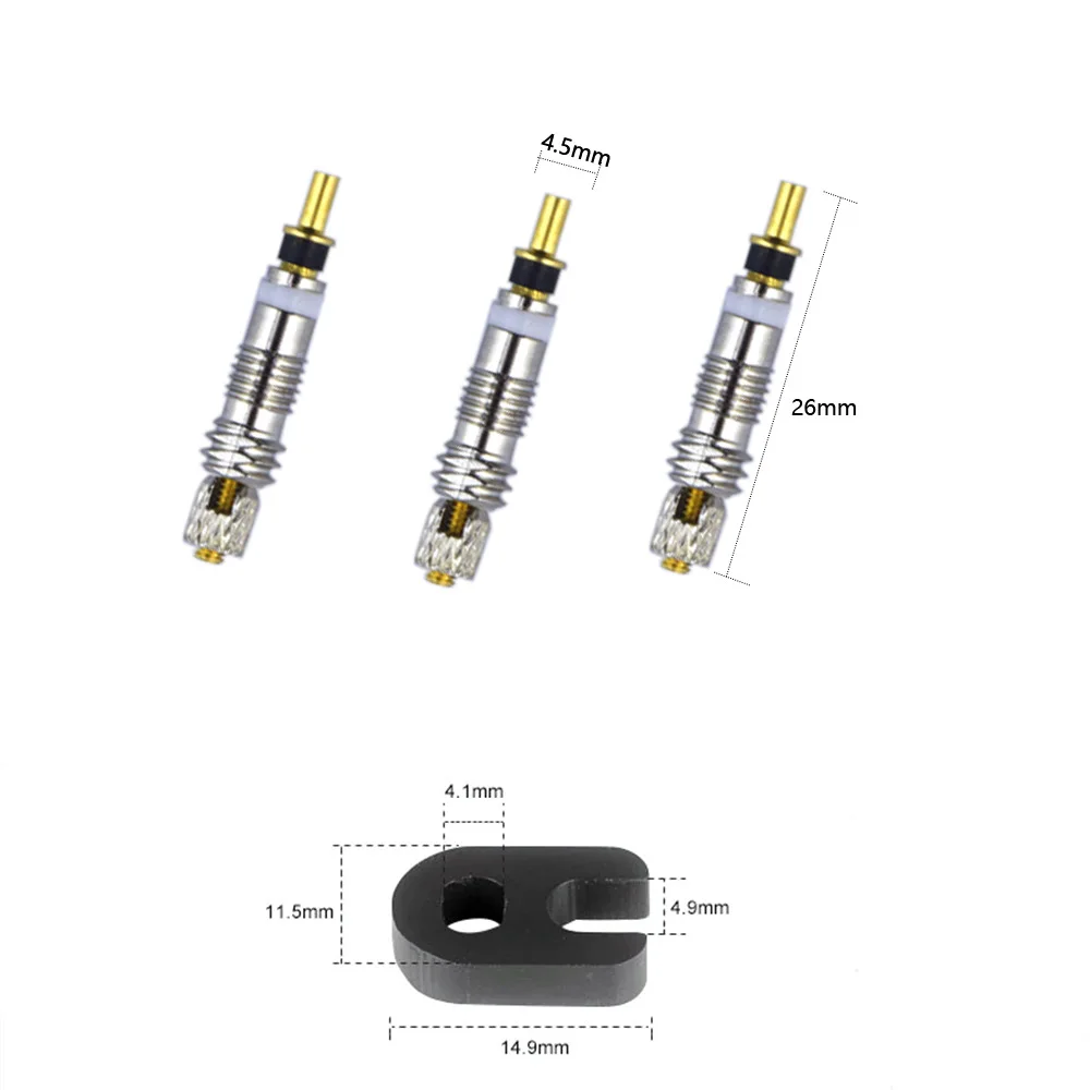 2/5/10ps Bicycle Presta Valve Core Brass FV MTB Road Bike Tyre Valve Core Presta Replacement Tubeless Core Remover Tool