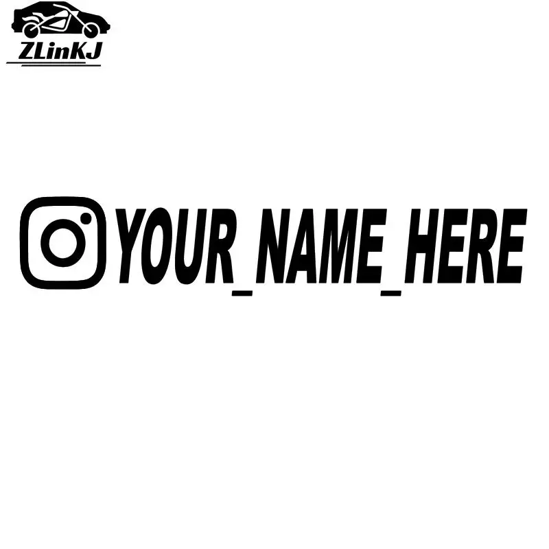 20 см x 4 см, декоративная наклейка для автомобиля Instagram, виниловые наклейки, наклейки для мотоцикла и автомобиля (не настраиваемые)