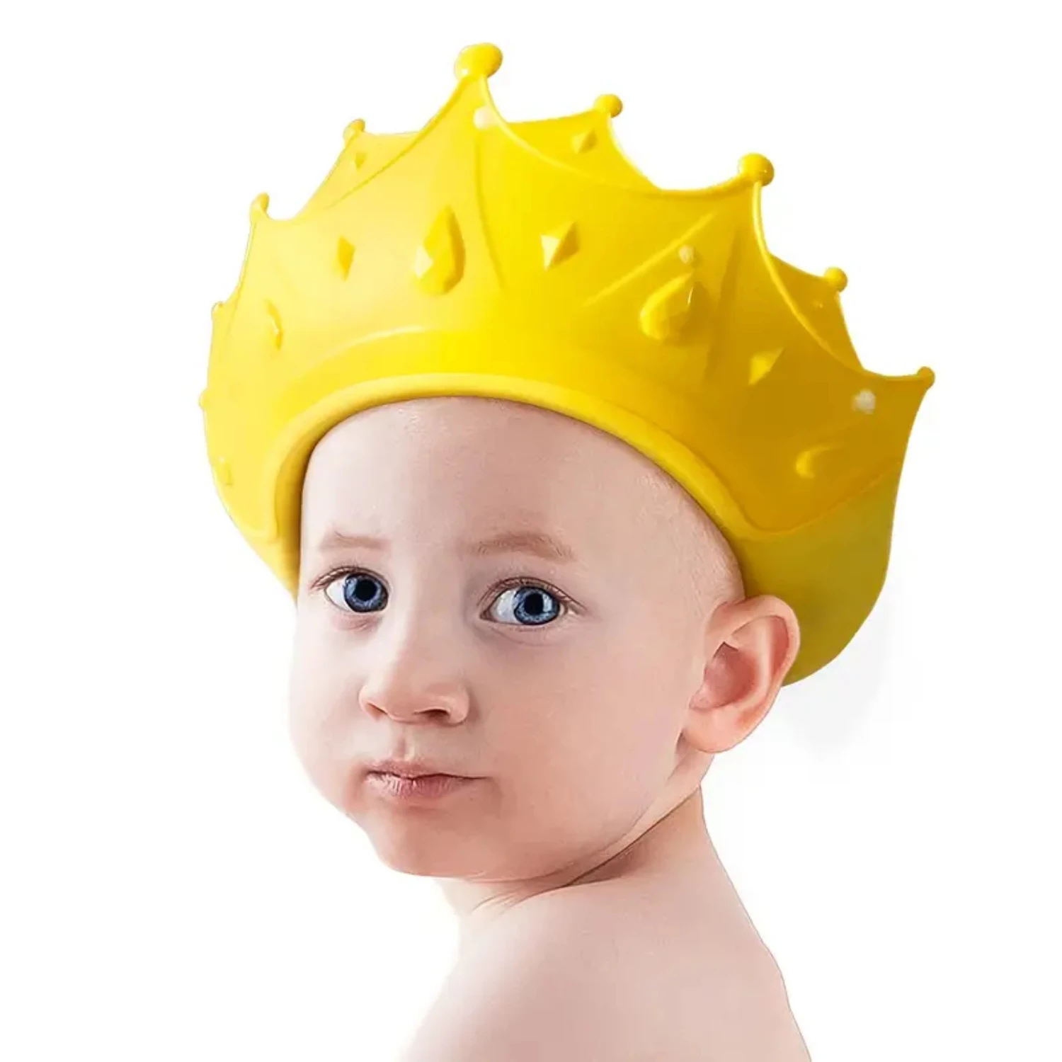 Keep your little one safe and comfortable with this innovative Protective Crown Molded Baby and Kids Shower Cap. Designed specif