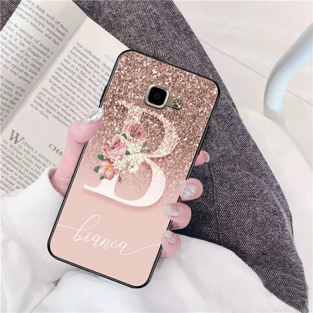 Personalized Name Marbled Phone Case For Samsung A 10 11 12 13 20 21 22 30 31 32 40 51 52 53 70 71 72 73 91 13 Shell