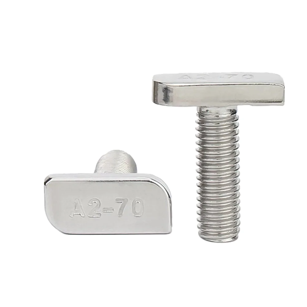 20pcs M8x20 Hammer Head T Bolt Aluminum Connector T Head Bolts Screws For Aluminum Profiles Photovoltaic Solar Panels