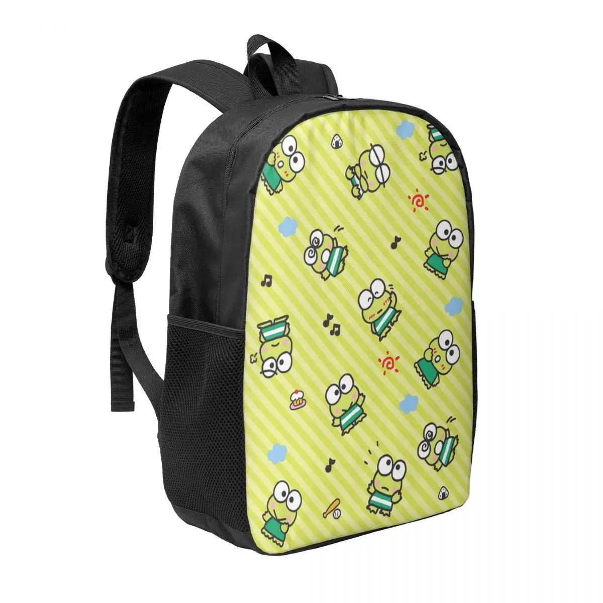 Custom Kerokero Keroppi Cartoon Backpack Men Women Basic Bookbag for School College Bags