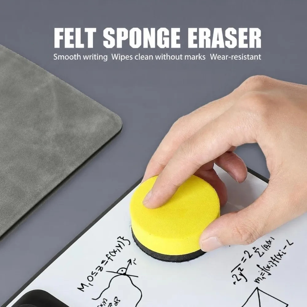 Durable A5 Dry Erase Notebook Reusable Portable Writing Notepad Foldable Memo Whiteboard Planning Drafting