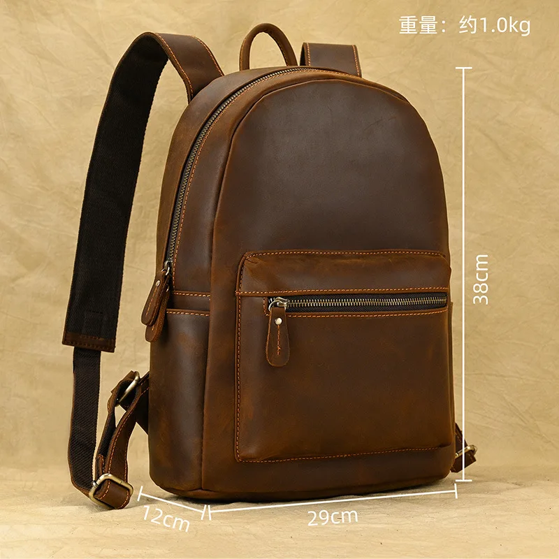 

Мужские рюкзаки в стиле ретро, модные простые рюкзаки для путешествий, кожаные сумки для отдыха, Borse Per Entrambi I Genitori MHSJB