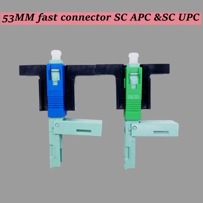 

Высокое качество 53 мм SC APC SM одномодовый оптический разъем FTTH инструмент холодный разъем SC UPC оптоволоконный быстрый разъем