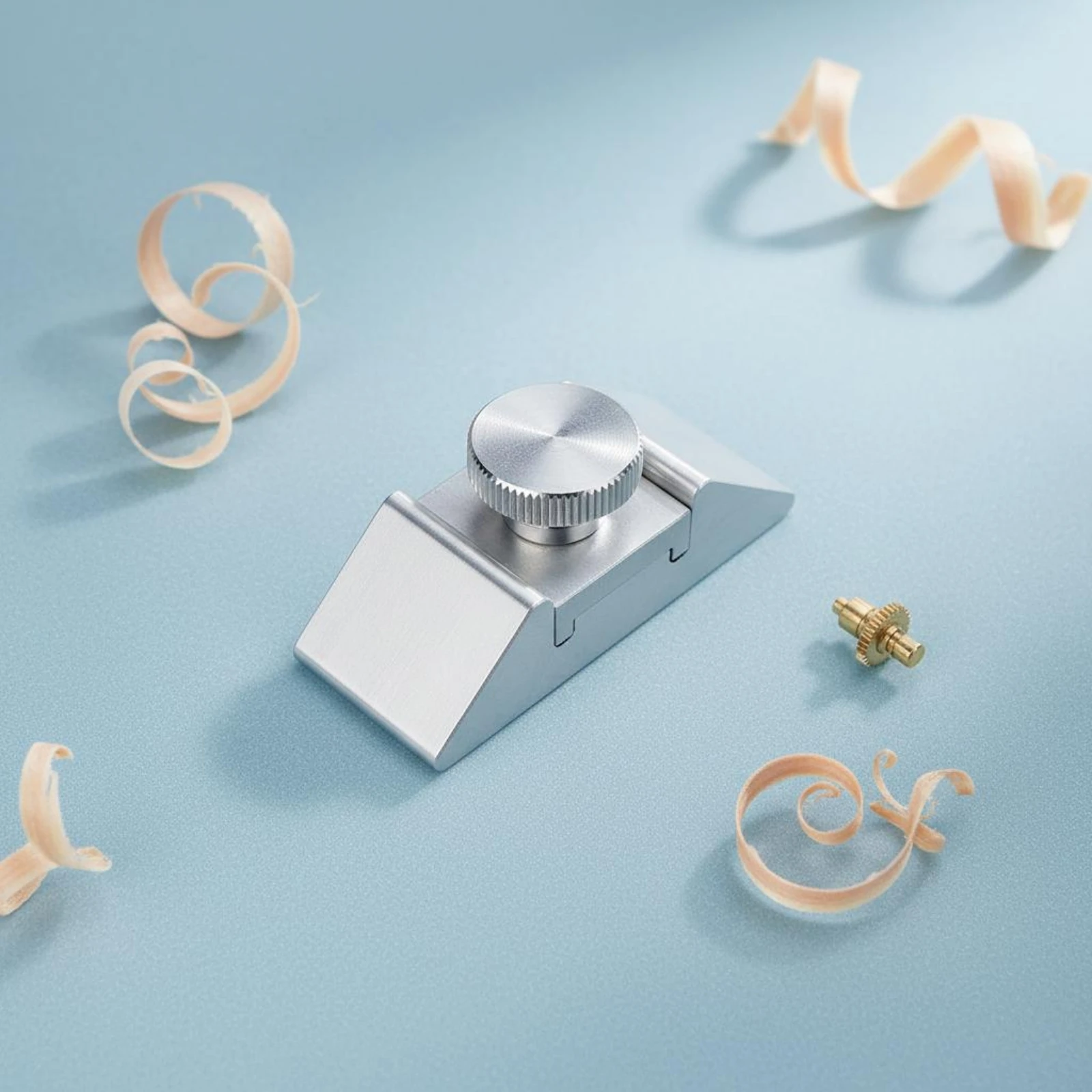 Aluminum Sanding Holder Easy Grip Knob Sandpaper Holder Sanding Block Clamp Stable Support Hand Sander for Model Makers