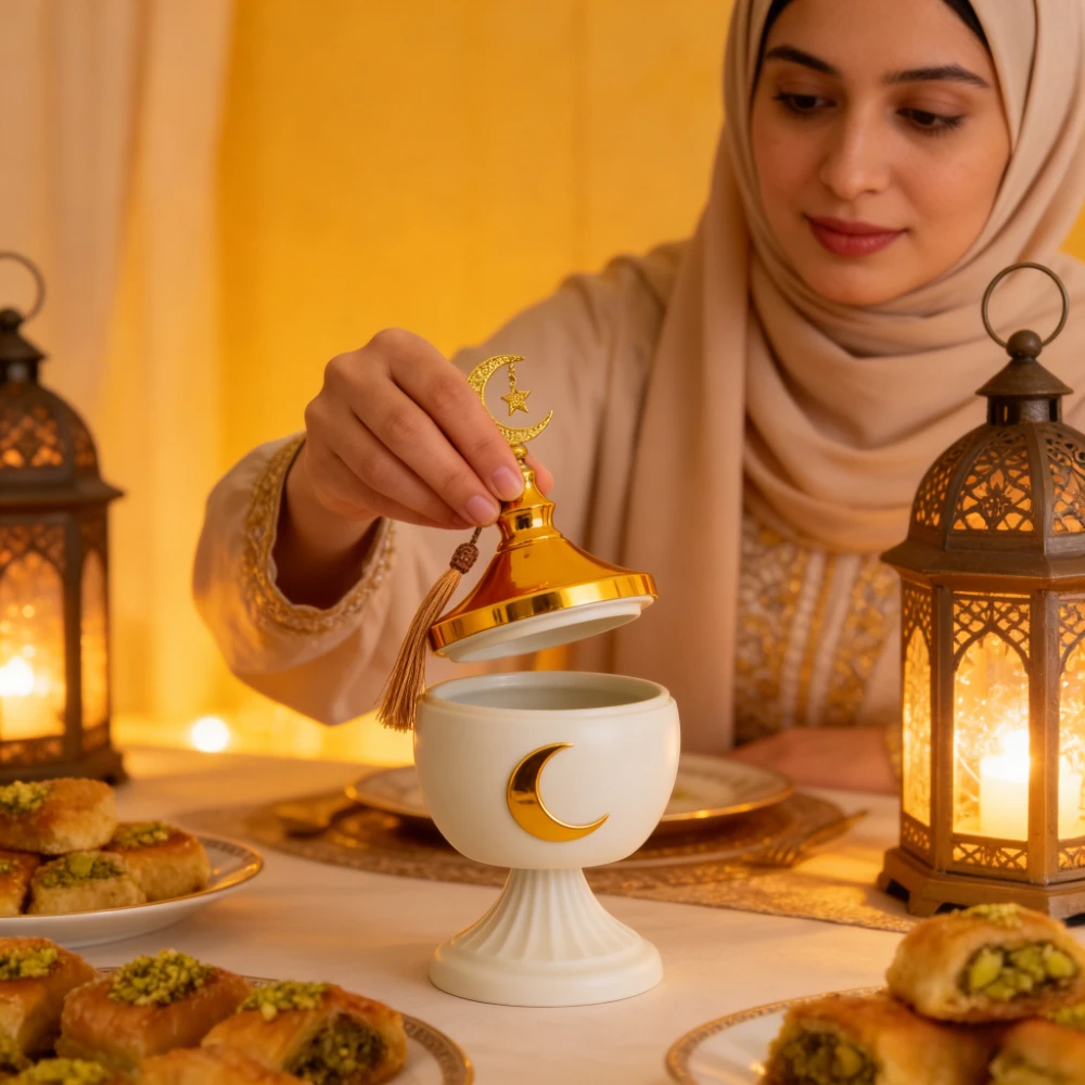 Middle East Creative Ironwork Decorative Cans,home Storage and Festival Decoration Accessories, Creating A Unique Exotic Culture