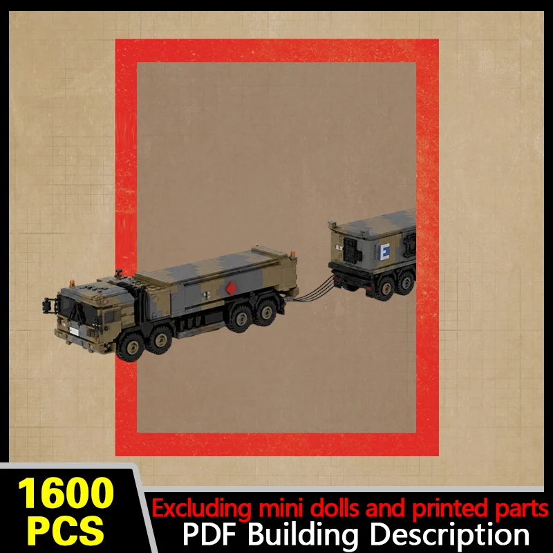 Heavy Support & Maintenance Vehicle Model MOC Building Bricks War Equipment Modular Technology Gifts Holiday Assemble Toys Suit