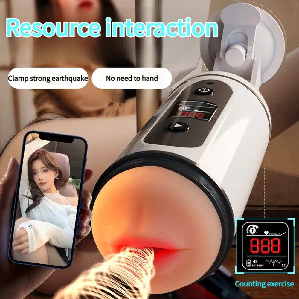 ذكر الاستمناء التلقائي مص جهاز استمناء للرجال الحلق العميق الفم المهبل شفط اللسان تهتز آلة الجنس #1