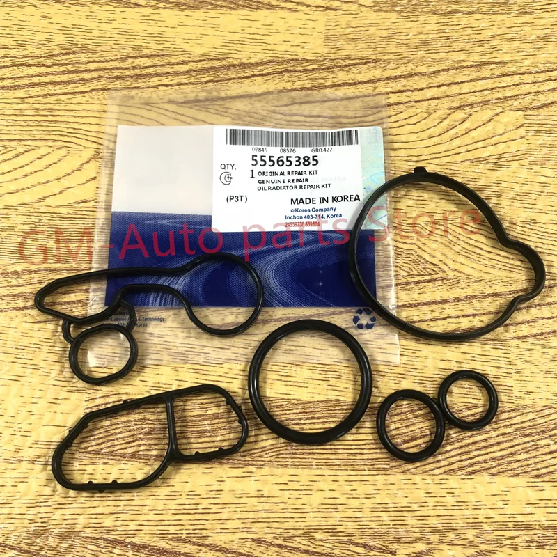 1set Hotwin Full Suit Engine Oil Cooler Gasket For Chevrolet Cruze Aveo Sonic Opel 55568536 55568539 55565619 55565385 55566784