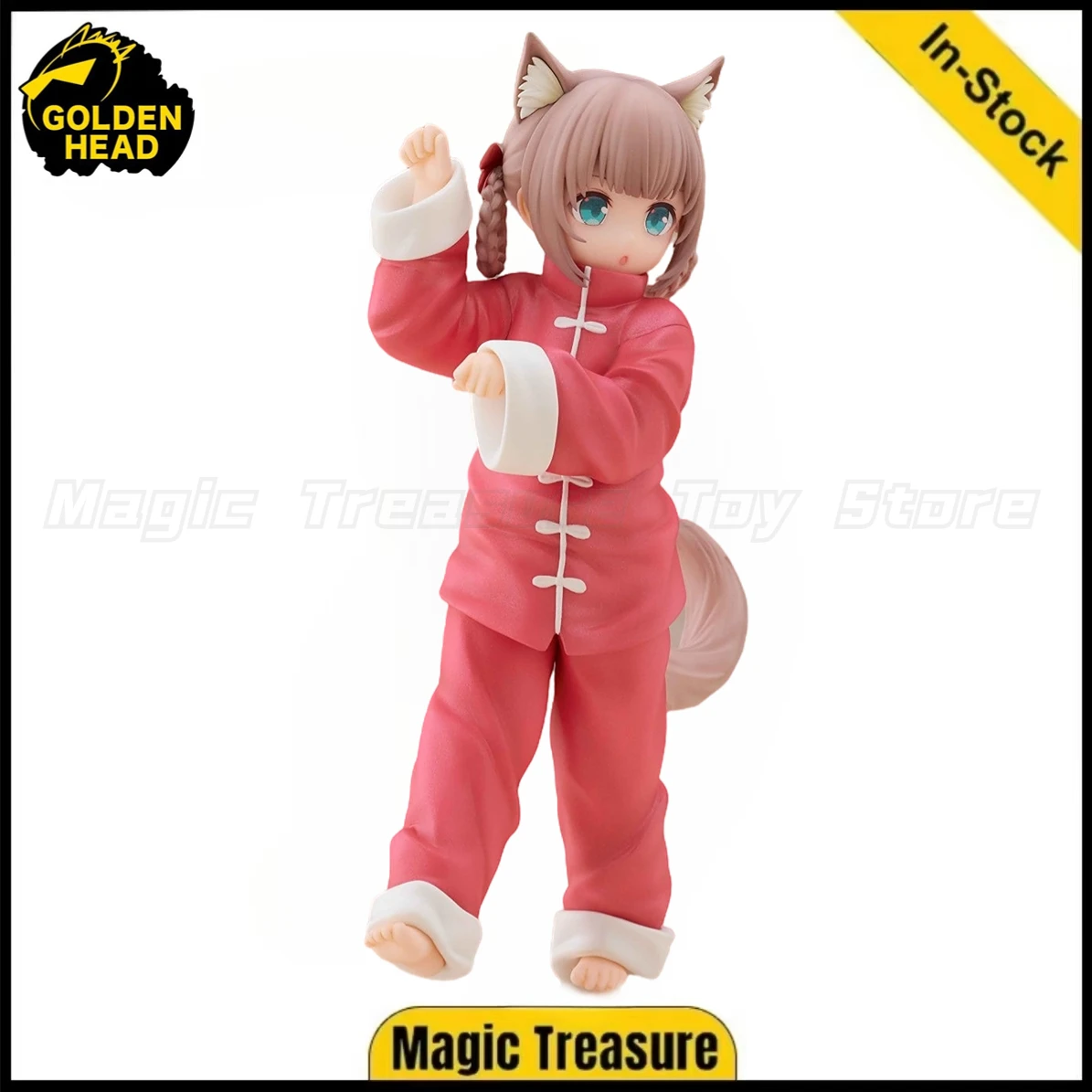 

【In Stock】Original GOLDEN HEAD Palette My Cat Is A Cute Girl Dress Up Series Meow Meow Soybean Powder Figures Ornaments Gift