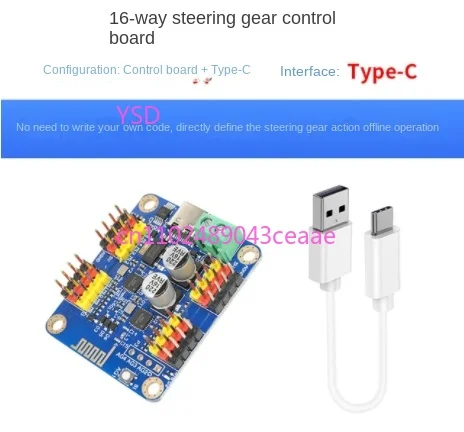 Original 16-channel Servo Control Board Development Board Controller Driver Module Bluetooth-compatible Wireless TTL Serial Port