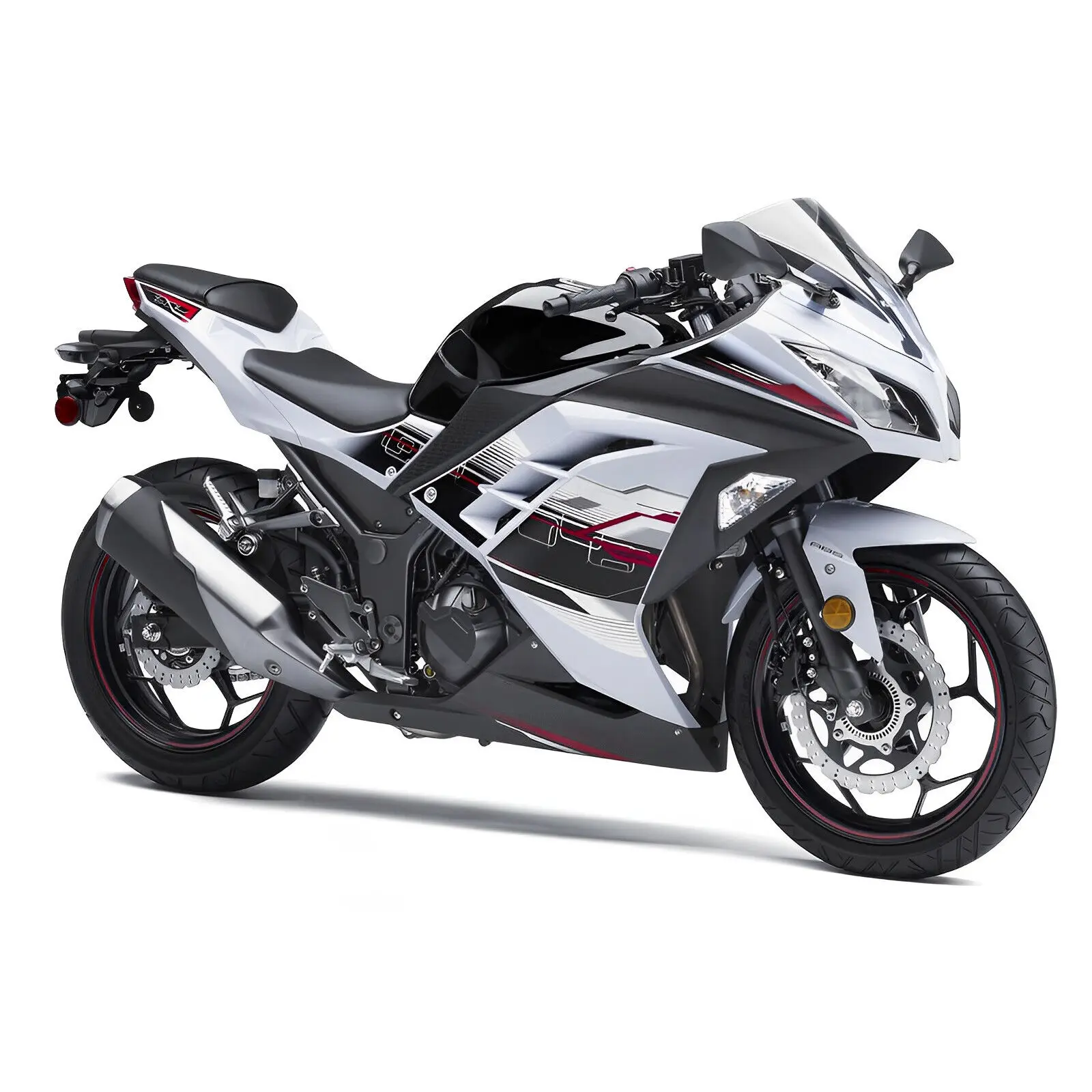 Black White Fairings for Kawasaki Ninja 300 EX300R 2013 14 15 16 2017 Bodywork