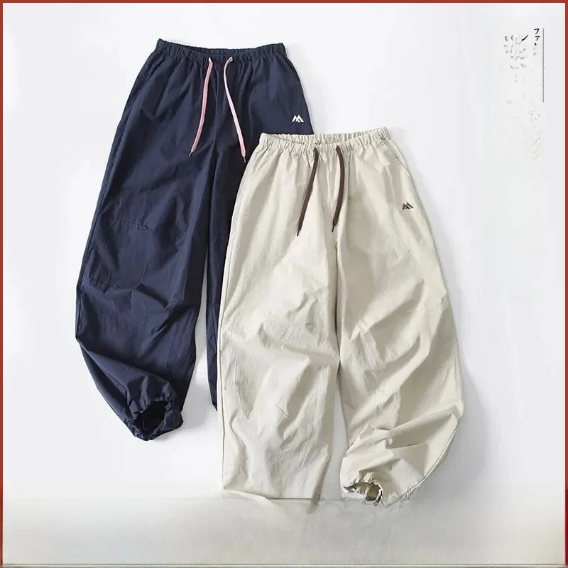 

Outdoor Casual Waed Cotton Loose Fit Long Pants ex Couples Sle All-Match Casual Trousers Breathable Comfortable Spor