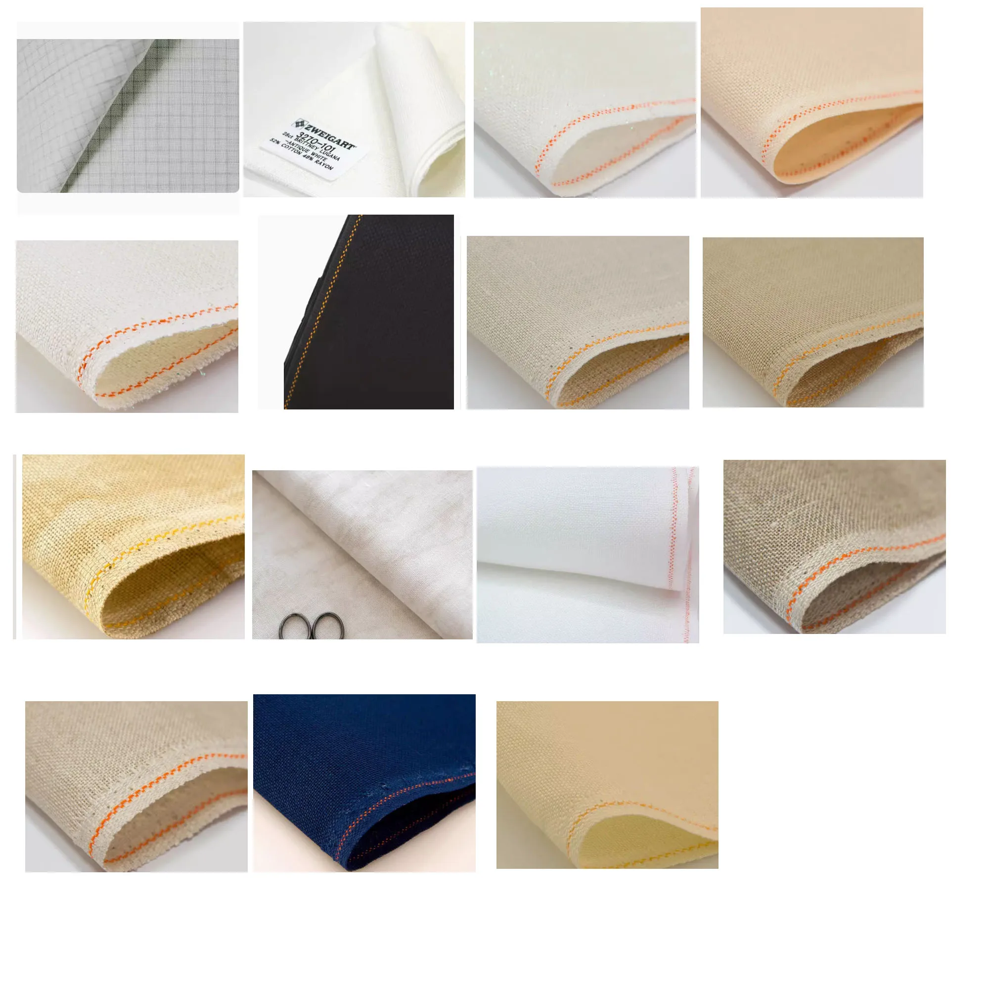 German imported Zweigart ZW28CT linen 3609-7025 ZW cross stitch fabric in stock  90-140CM