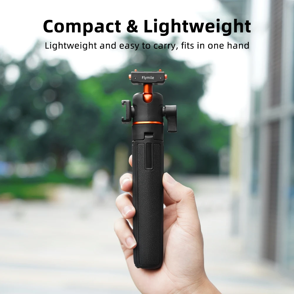 Flymile Stativ für Insta360 X6/X5/Ace Pro 2 Kamera, Verstellbares Stativ, Selfie-Stick mit Schnellverschluss-Adapter-Zubehör – Detail 10