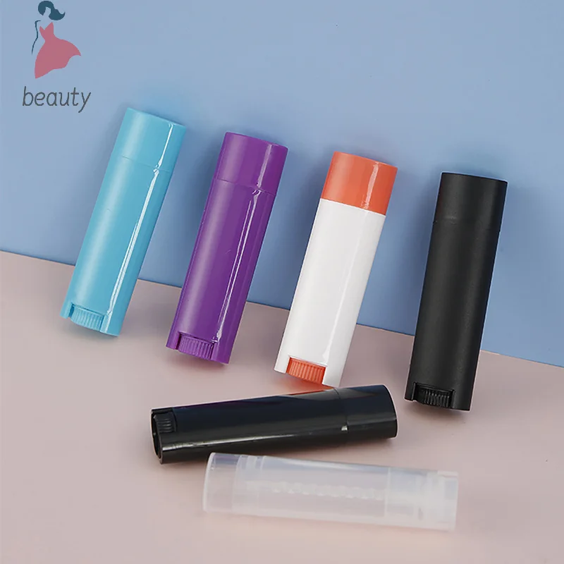 1 pz vuoto bottiglia riutilizzabile contenitori deodoranti cosmetici 4.5g plastica fai da te rossetto balsamo per le labbra tubi portatili per i viaggi