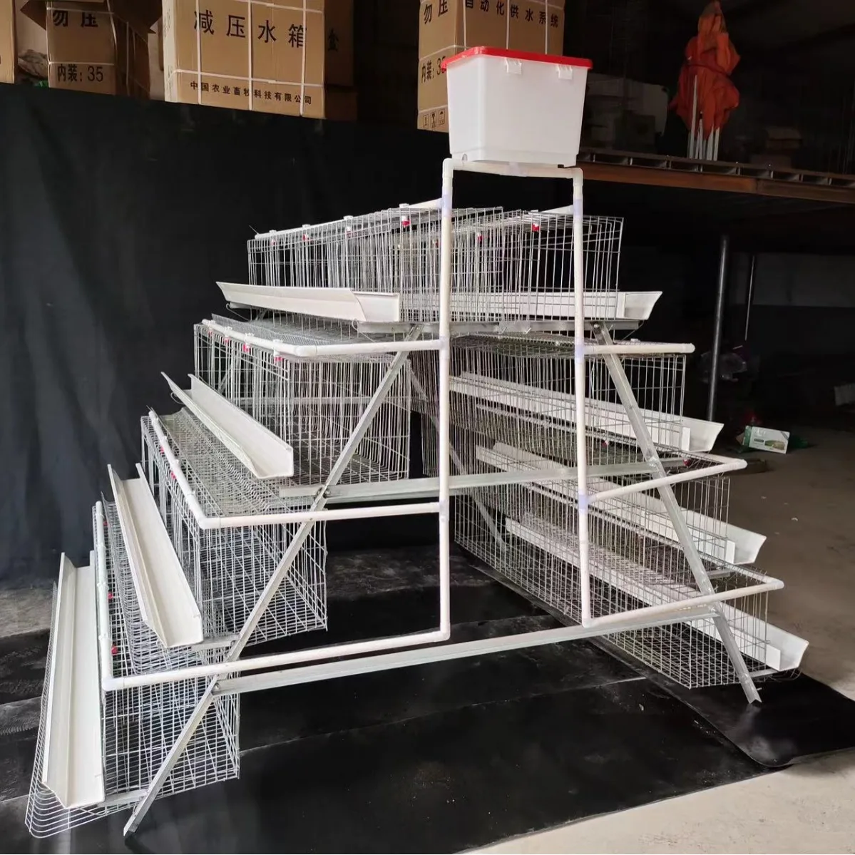 

4 Layer A Type Battery Layer Chicken Cages Automatic Egg Poultry Farming Equipment System