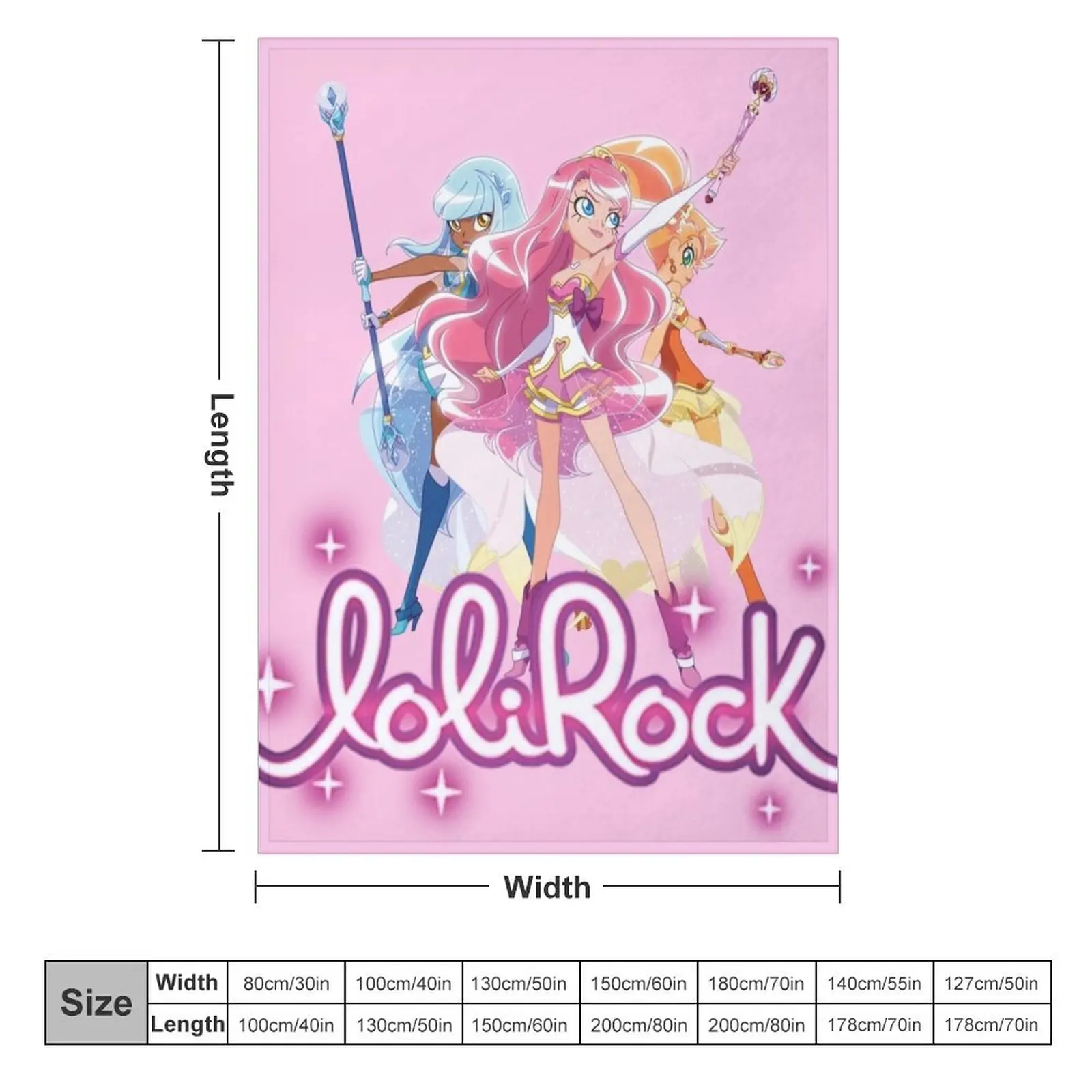 Lolirock Main Characters & Logo Throw Blanket Luxury Throw heavy to sleep Decoratives Nap Blankets