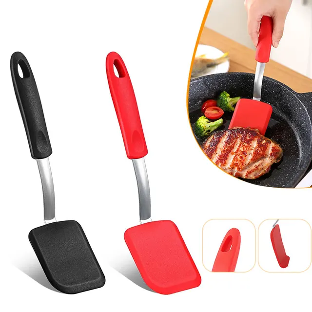 Silikonowa łopatka do ciastek Turner Nonstick Mini Brownie Spatula Elastyczne łopatki kuchenne Odporne na ciepło Flipper Przybory do jajek