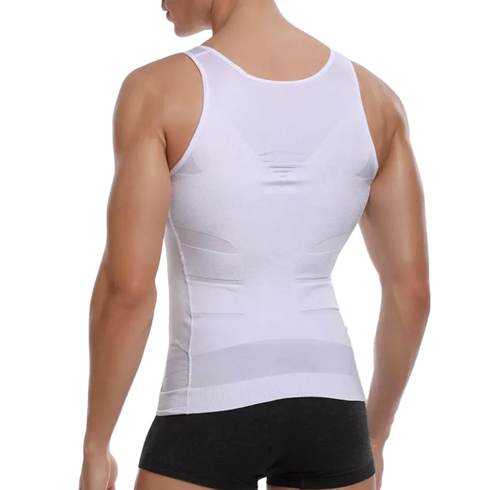 Men's Tummy Control Body Shaper Tank Top Compression Slimming Vest Breathable Fitness Undershirt for Men