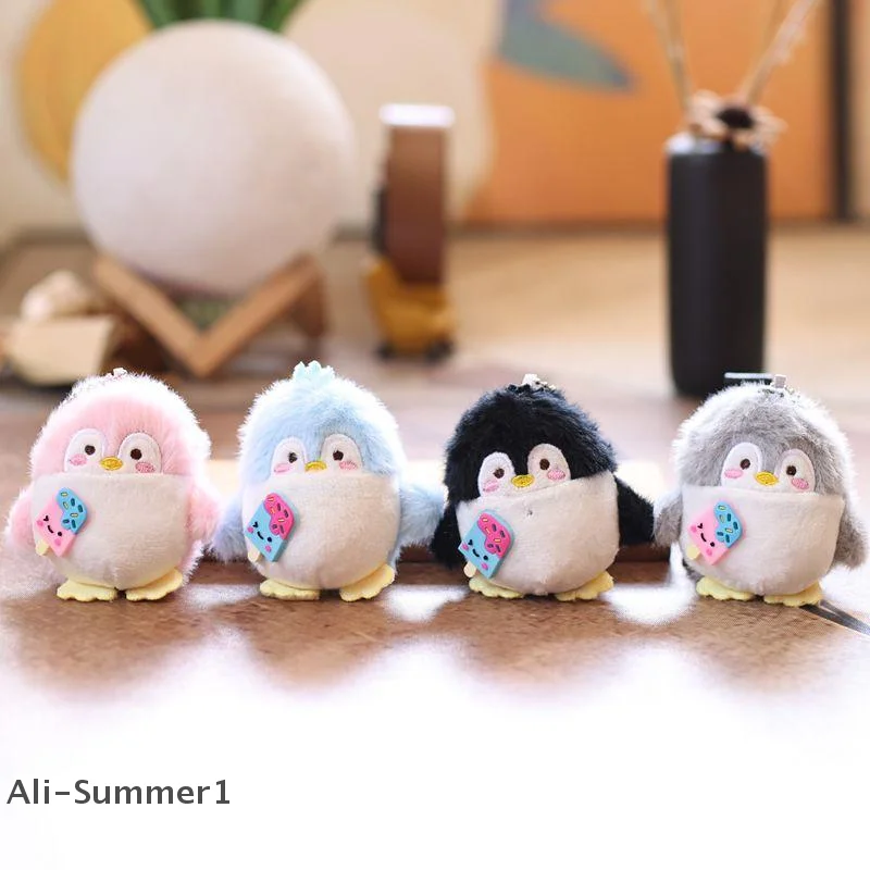 Cute Cartoon Penguin Animal Plush Doll Stuffed Toys Keychain Bag Pendant Creative Backpack Hanging Ornament Gift Ragdoll Keyring